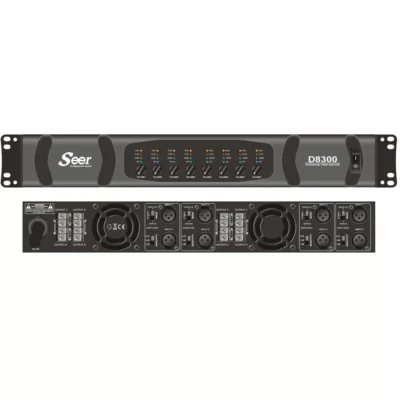 מגבר הספק דיגיטלי 8 ערוצים | Seer AMP D8300