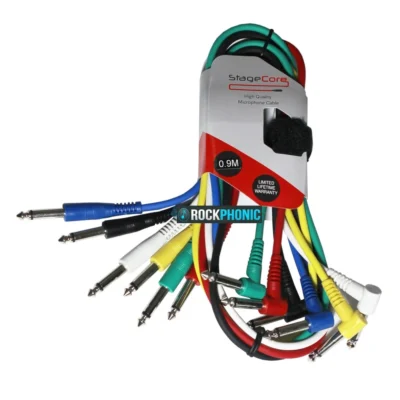 סט 6 כבלי PL עם זווית 90° | STAGE CORE EG PC002L09