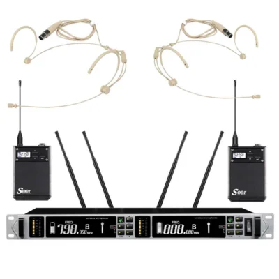 זוג מיקרופונים אלחוטיים מדונה UHF | Seer IU-2066-IL HEAD