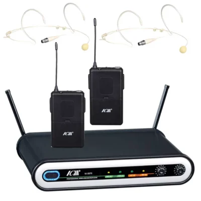 זוג מיקרופונים אלחוטיים מדונה UHF | ICM IU-2070