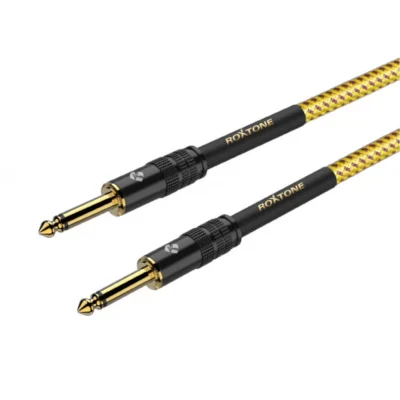 ⁧כבל גיטרה 3 מטר וינטאג'⁩ | ⁦Roxtone MGJJ310L3⁩
