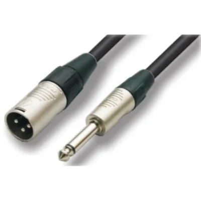 ⁧כבל XLR זכר לפלאג מונו 0.5 מטר⁩ | ⁦Roxtone SMXJ250L05⁩