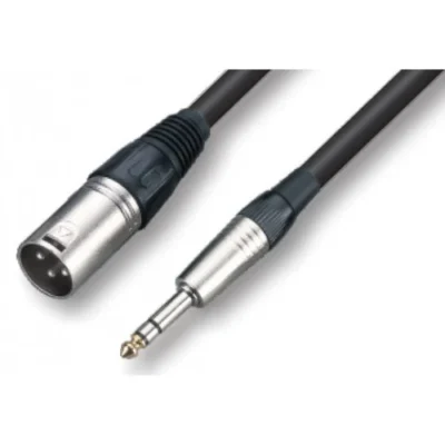 ⁧כבל XLR זכר לפלאג סטריאו 5 מטר⁩ | ⁦Roxtone SMXJ260L5⁩