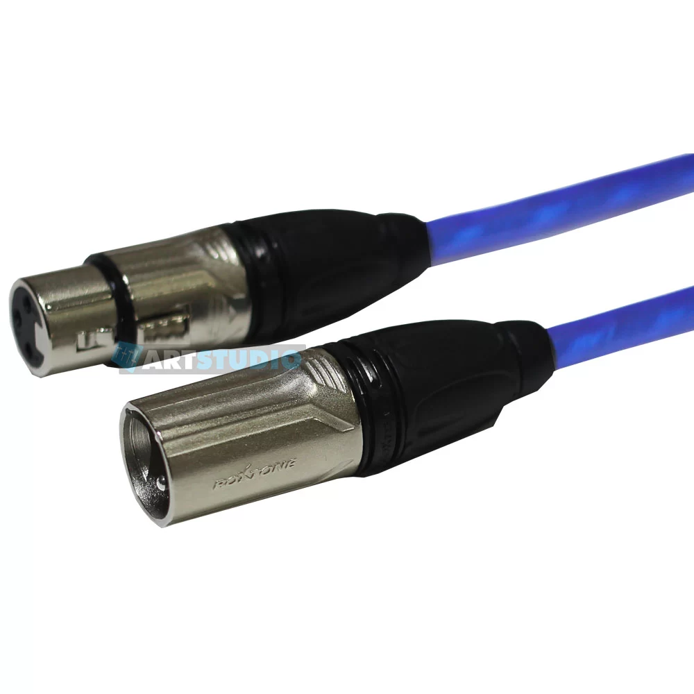 גליל כבל XLR 100 מטר כחול | Roxtone MC080-100m-B – תמונה 2