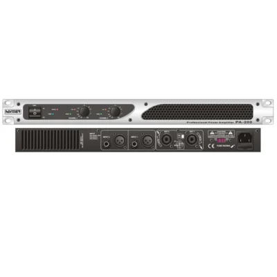⁧מגבר כוח דו ערוצי 1U⁩ | ⁦Haymer Pro PA-200⁩