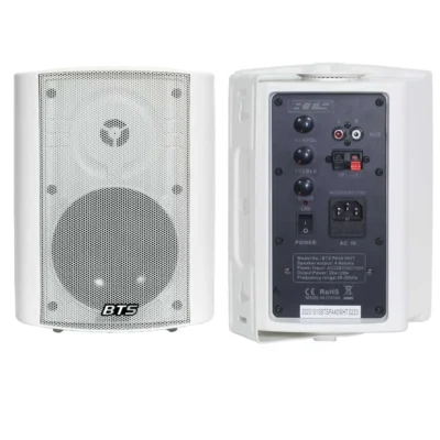 זוג רמקולים מוגברים 5.25" | BTS PA-40 WHT