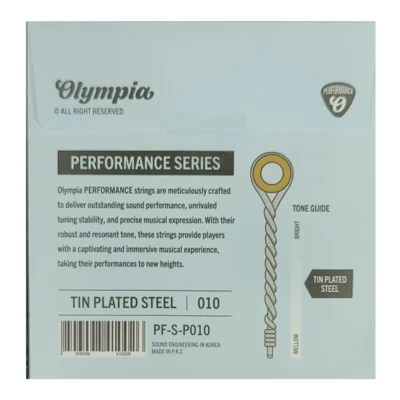 מיתר גיטרה ראשון עובי 010 | Olympia PF-S-P010