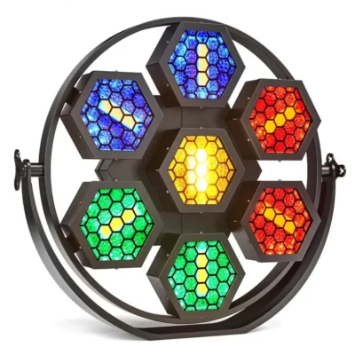תאורת במה COB Pixel PAR עם DMX | Apextone Mini 7-Halo-Hexa
