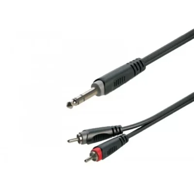 כבל אודיו RCA לג'ק 6.3 | Roxtone SAYC110L5