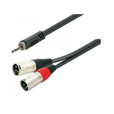 כבל מתאם XLR כפול לפלאג 3.5 | Roxtone SAYC190L3
