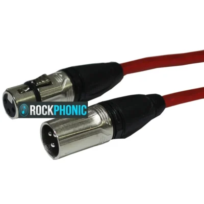 כבל XLR זכר-זכר 10 מטר אדום | Roxtone MMXX800L10-TRD