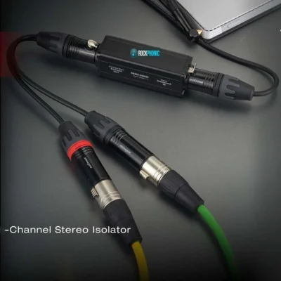 ⁧מעביר Stereo Isolator 3.5mm ל-XLR כפול⁩ | ⁦Roxtone RA3DT-X5MXF⁩