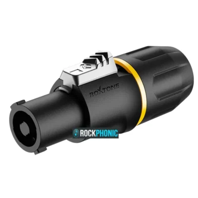 ⁧תקע Speakon 4-פין⁩ | ⁦Roxtone RS4FP-YL - שחור⁩
