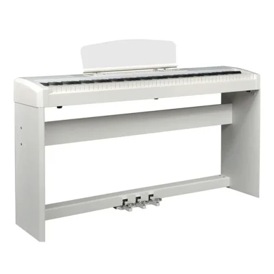 פסנתר דיגיטלי 88 קלידים עם סטנד ופדלים | Ringway RP60 WHT+Stand