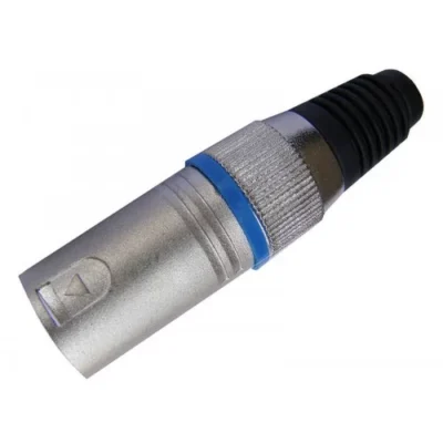 ⁧מחבר XLR זכר עם הגנת גומי⁩ | ⁦Roxtone RX011M⁩