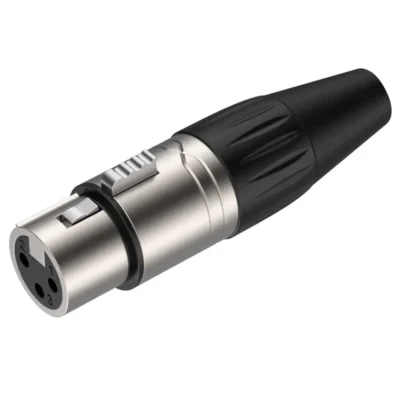⁧מחבר XLR נקבה דלוקס⁩ | ⁦Roxtone RX3FP-NT⁩