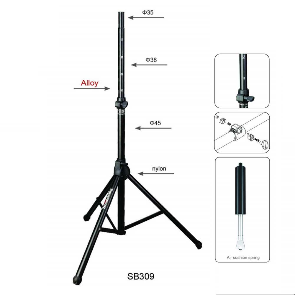 סטנד הידראולי לרמקול עד 60… | SoundKing SK SB309 | רוקפוניק