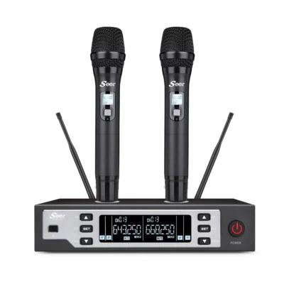 זוג מיקרופונים אלחוטיים UHF | Seer IU-2068