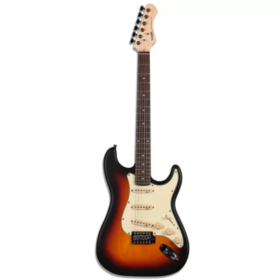 ⁧גיטרה חשמלית בסגנון Stratocaster⁩ | ⁦SQOE SEST202 - Sunburst Matt⁩
