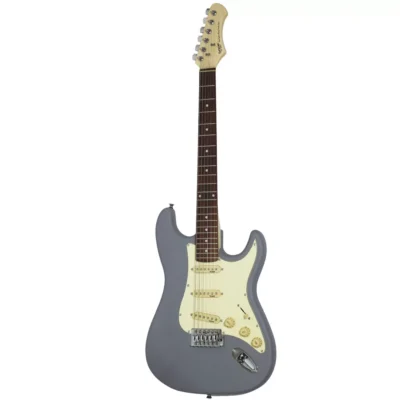 ⁧גיטרה חשמלית בסגנון Stratocaster⁩ | ⁦SQOE SEST202 SV - Gray Matt⁩