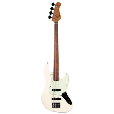 ⁧גיטרת בס בסגנון Jazz Bass⁩ | ⁦SQOE SJB600 WH - לבן⁩