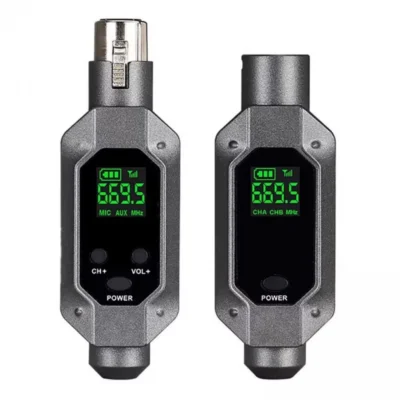 סט משדר מקלט אלחוטי UHF | Haymer Pro UH-XLR-2
