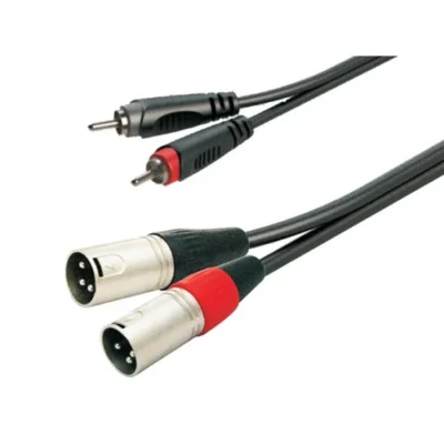 ⁧כבל מתאם XLR לRCA⁩ | ⁦Roxtone SACC190L02⁩