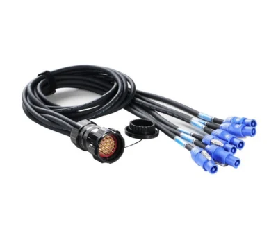 ספיידר SOCAPEX ל-6 כבלי POWERCON כחול | LIGHTEK BO1.5