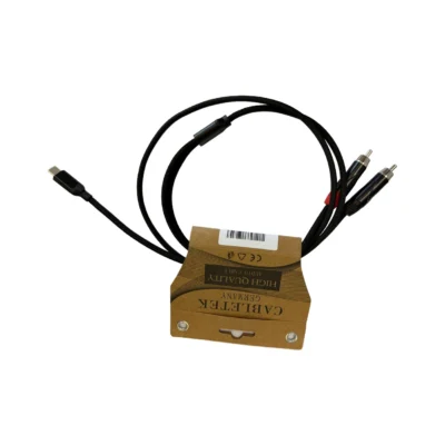 ⁧כבל מתאם USB Type-C ל-RCA (כרטיס קול)⁩ | ⁦CABLETEK HDMI-221/1.2⁩