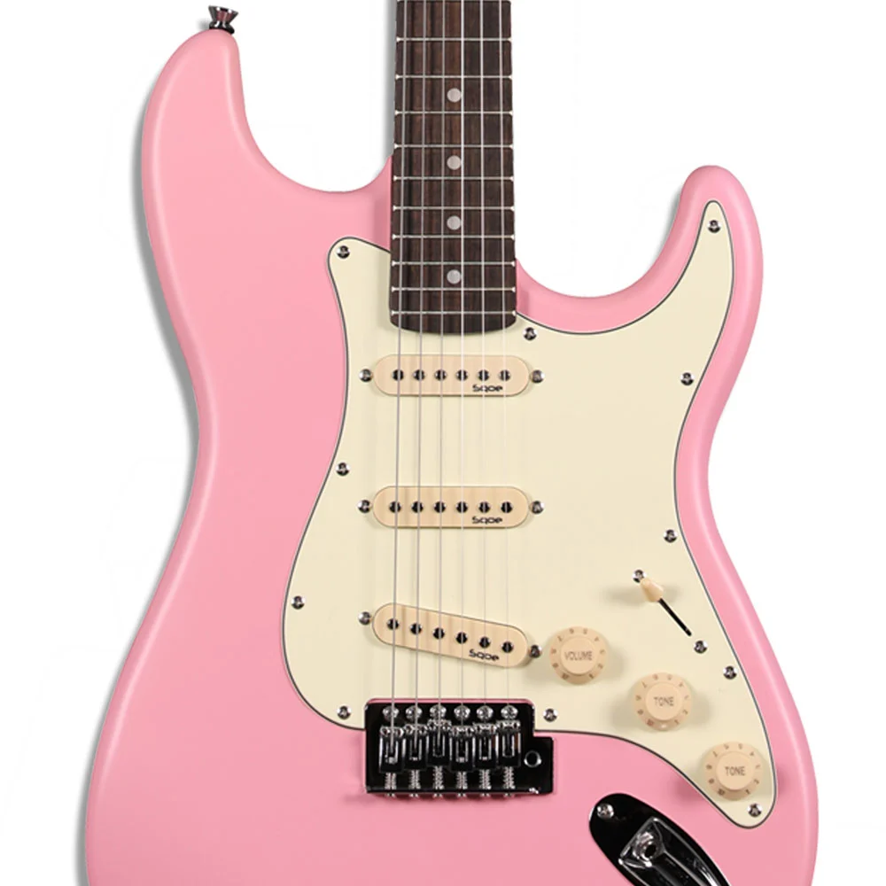 גיטרה חשמלית Stratocaster ורוד | SQOE ST-A PK – תמונה 2