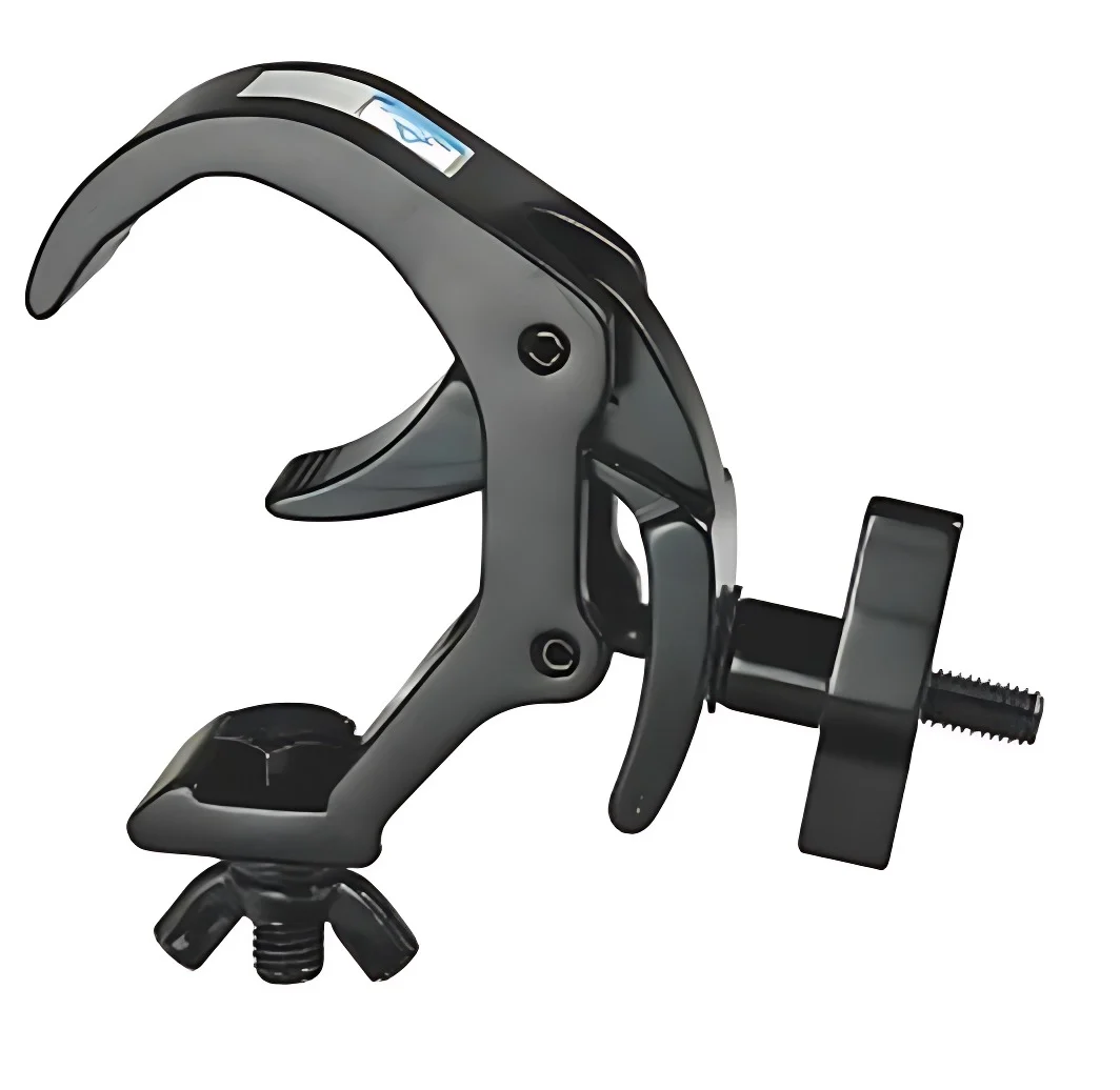 קלמרה מאסיבית Trigger Clamp לטראס 1.5 צול שחור | LIGHTEK LT5005B