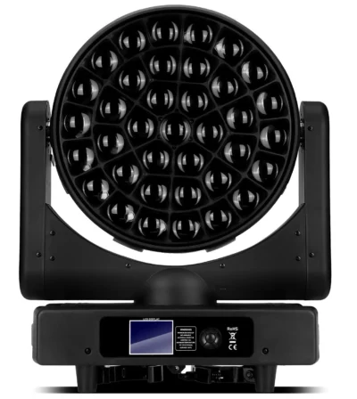 ⁧סט 2 פנסים ממונעים Moving Head Wash/Beam זום RGBW B-EYE⁩ | ⁦LIGHTEK⁩