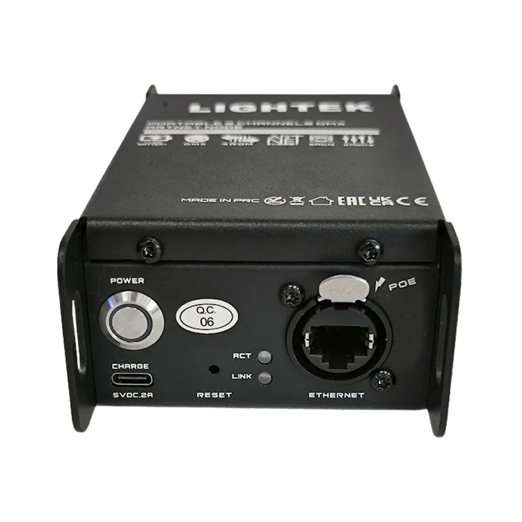ממיר Artnet/sACN ל-DMX נייד עם סוללה | LIGHTEK NET-2 Portable