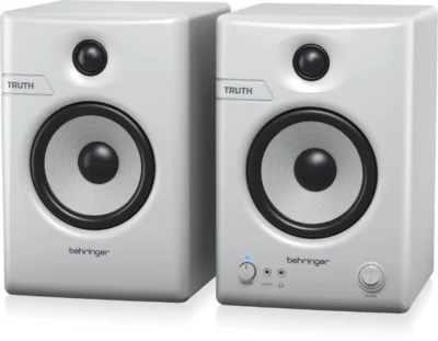 ⁧מוניטור אולפני מוגבר 5" Bi-Amp עם Bluetooth - לבן⁩ | ⁦Behringer TRUTH 5 BT-WH⁩