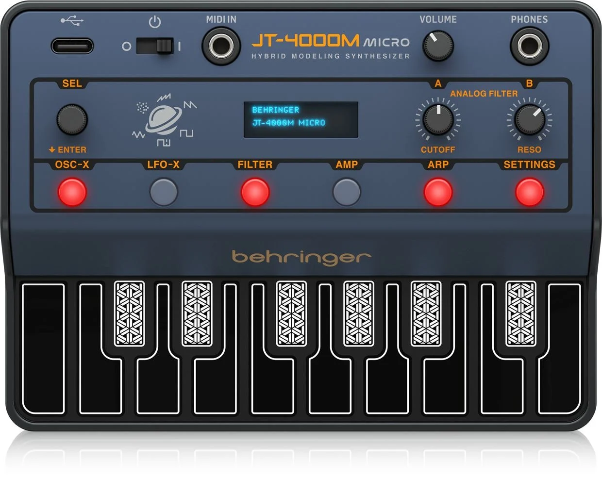 סינטיסייזר מיני היברידי 4 קולות | Behringer JT-4000M MICRO