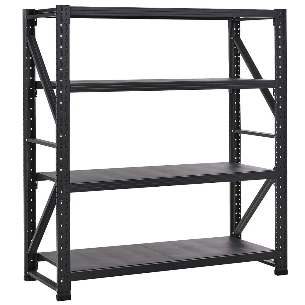 מדף תעשייתי 200×198.5×60 ס"מ · 4 קומות · 200 ק"ג לקומה | Apextone WR-BLC-20020060