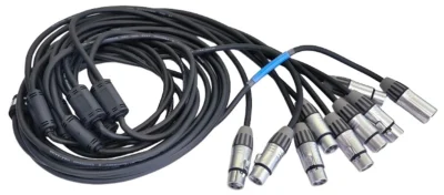 ⁧גרילנדת DMX 1-8 לתאורת במה⁩ | ⁦LIGHTEK 1IN8 DMX CABLE⁩
