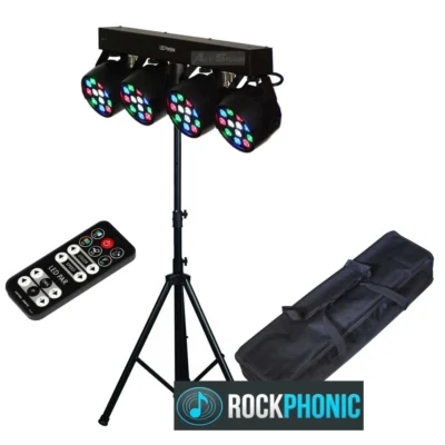 סט תאורה 4 פנסי PAR LED עם בקרה DMX | Apextone L SET 4 PAR LED