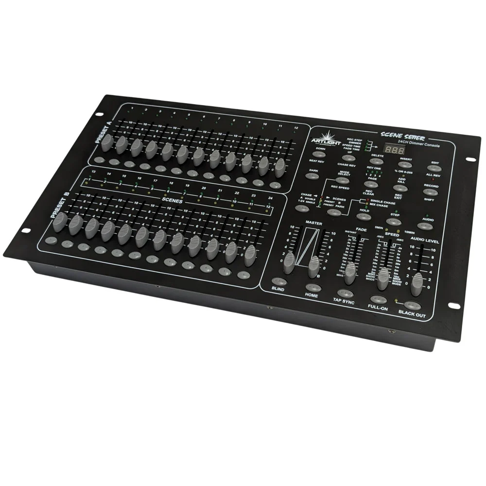 בקר DMX 24 ערוצים לתאורה | Art Light DMX PR-324