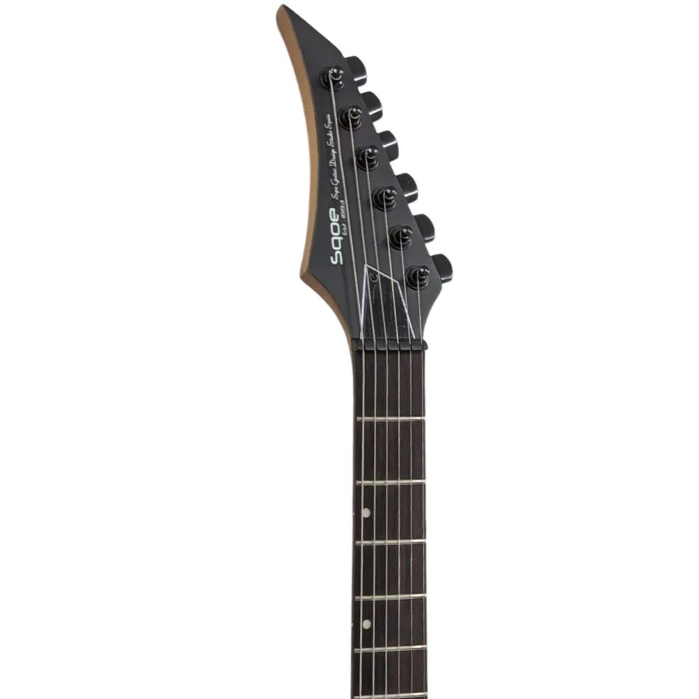 גיטרה חשמלית HH עם Roasted Maple | SQOE SEIB780 BK – תמונה 6