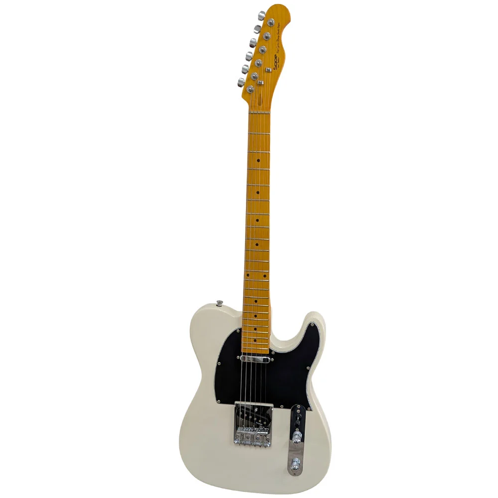 גיטרה חשמלית Telecaster לבן אולימפי | SQOE SETL250 - WH – תמונה 3