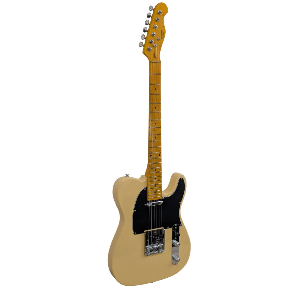 גיטרה חשמלית Telecaster | SQOE SETL250 - Vintage Yellow