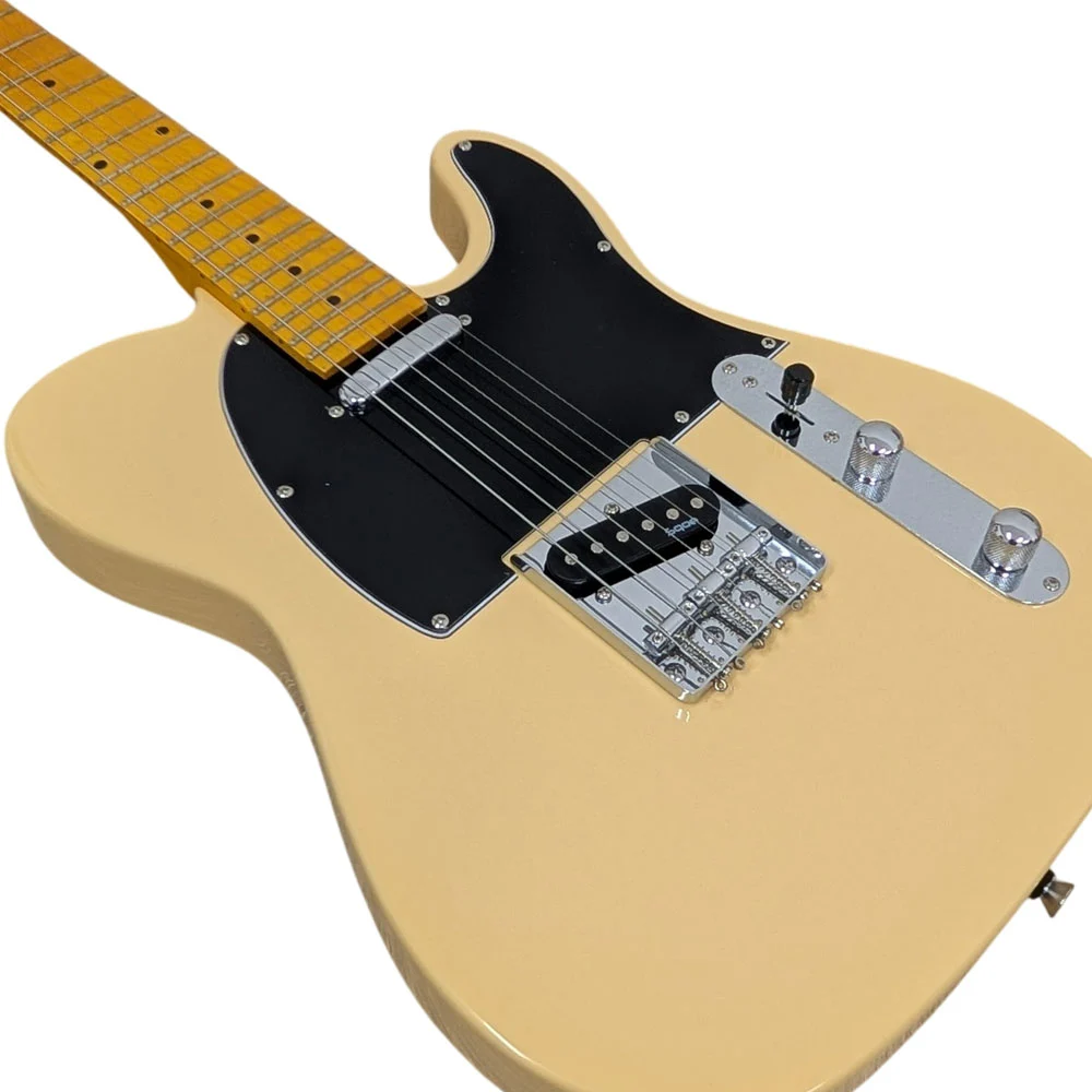 גיטרה חשמלית Telecaster | SQOE SETL250 - Vintage Yellow – תמונה 2