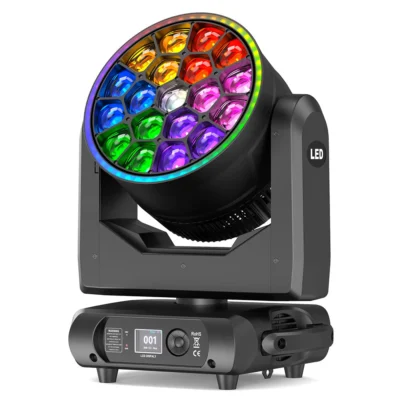 ראש נע Zoom-LED עם 19 לדים | Apextone 19x15W Moving Head