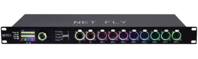 ⁧ממיר רשת DMX Node 16 פורטים מבודדים עם PoE ואופטי⁩ | ⁦NET FLY N 16⁩