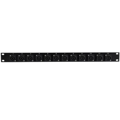 ⁧פאנל SPEAKON לראק 19" 12 כניסות⁩ | ⁦Roxtone PB T7005⁩