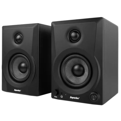 ⁧זוג מוניטורים אולפניים מוגברים 3.5 אינץ'⁩ | ⁦Superlux BES3.5 BLC⁩